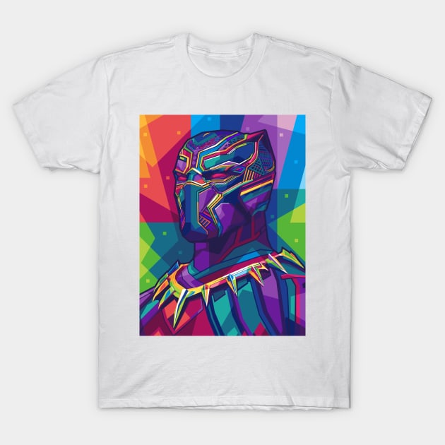 WPAP - Vibranium Pop Phanter T-Shirt by Alanside